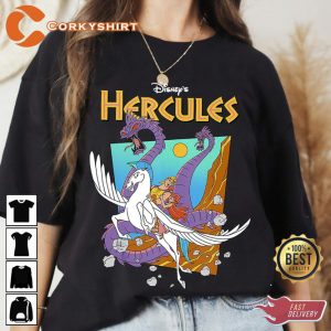 Disney Hercules Hydra Classic Movie Poster Disneyland Inspired T-Shirt