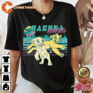 Disney Lion King Retro Simba Nala 90s Hakuna Matata T-shirt