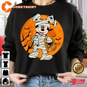 Disney Mickey Ghost Mummy Horror Halloween Costume Sweatshirt
