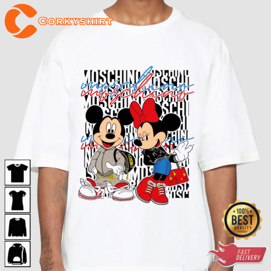 Disney Mickey Minnie Streetwear Trendy Unisex T-Shirt