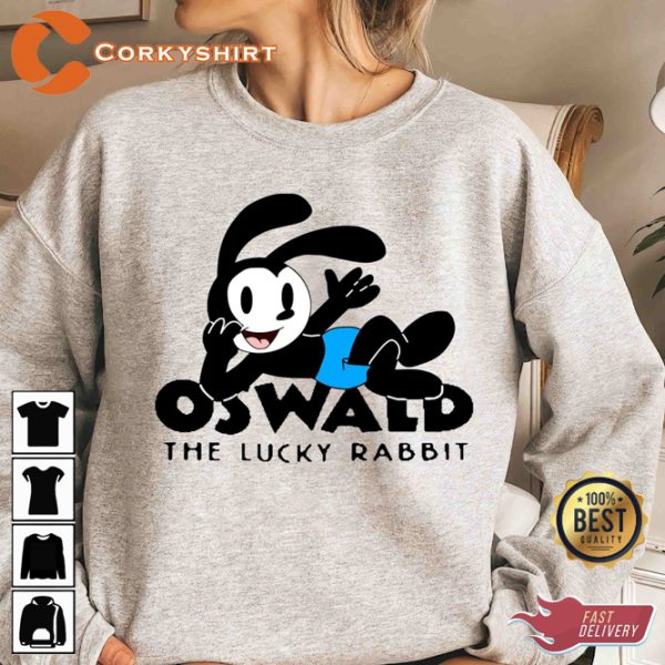 Disney Oswald The Lucky Rabbit Portrait Epic Mickey Costume Sweatshirt