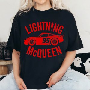 Disney Pixar Cars Retro Ride Lightning McQueen Graphic T-Shirt