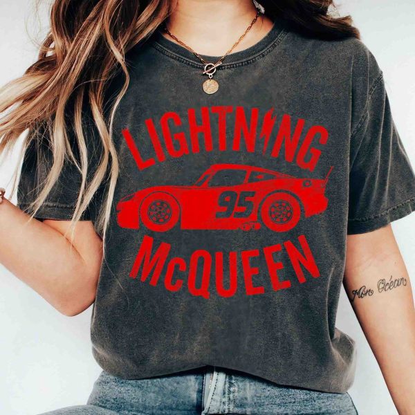 Disney Pixar Cars Retro Ride Lightning McQueen Graphic T-Shirt