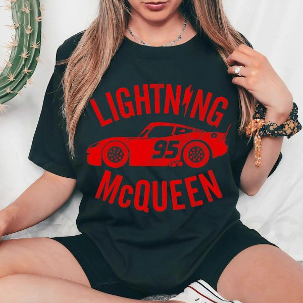 Disney Pixar Cars Retro Ride Lightning McQueen Graphic T-Shirt