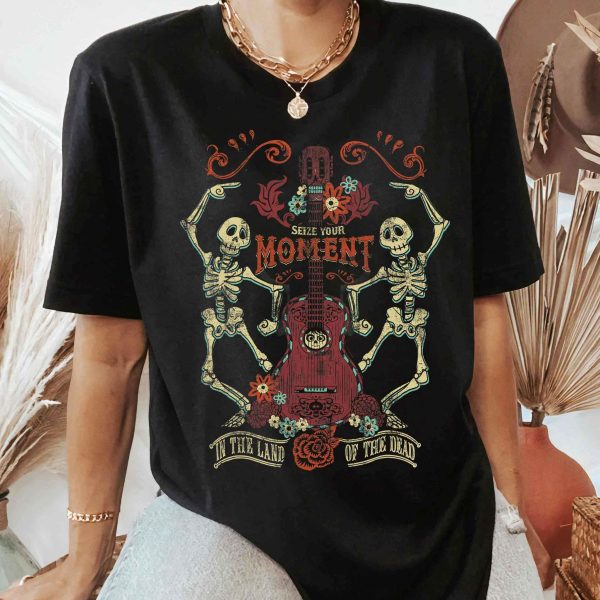 Disney Pixar Coco Your Moment Skeletons Graphic Cartoon T-Shirt