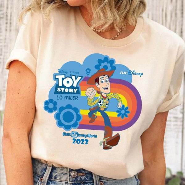 Disney Pixar Toy Story 10-miler Woody Rundisney Cartoon T-Shirt