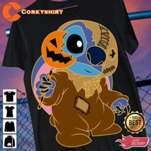 Disney Spooky Stitch Michael Myers Costume Halloween 2023 Celebrate Outfit T-Shirt