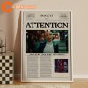 Doja Cat Attention Look At Me Lyric Newspaper Print Wall Art Poster