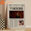 Dominic Fike Retro 7 Hours Newspaper Print Wall Art Poster