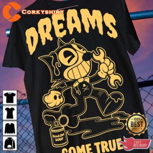 Dreams Come True Old days Cartoon Vintage Inspired T-Shirt