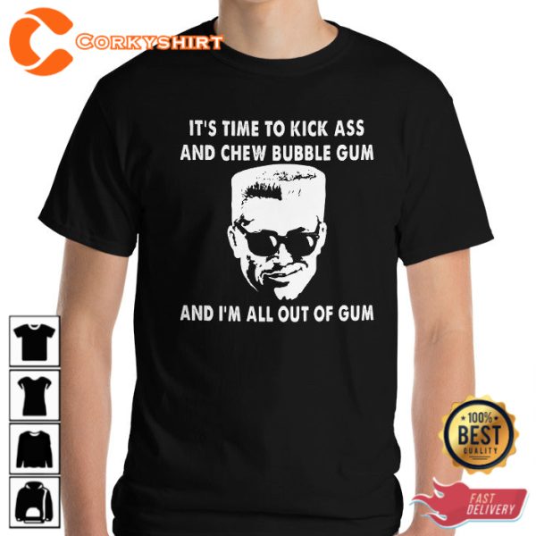 Duke Nukem All Out Of Gum Time To Kickass Trendy Unisex T-Shirt