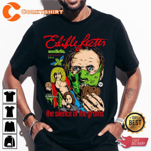 Edifle Fecter The Silence of The Grams Movie Holiday Celebrate Halloween Outfit Unisex T-shirt