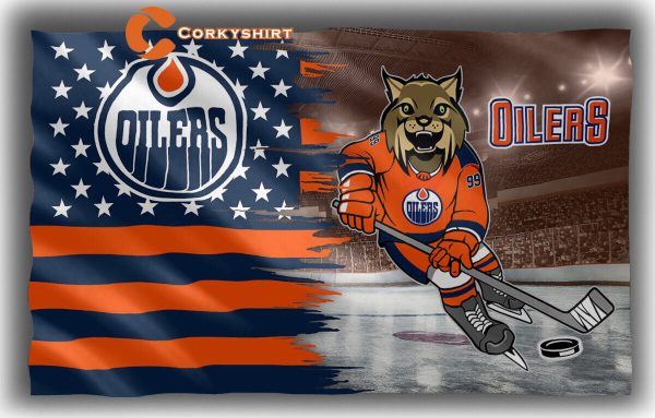 Edmonton Oilers Hockey Teams Mascot Flag Fan Best Banner Flag