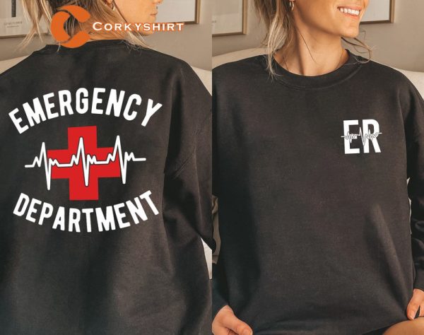 Emergency Department Tee, ER Nurse Hoodie Sweatshirts