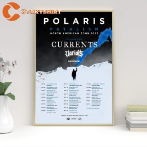 Event Polaris Fatalism Currents North American Tour 2023 Wall Art Concert Poster