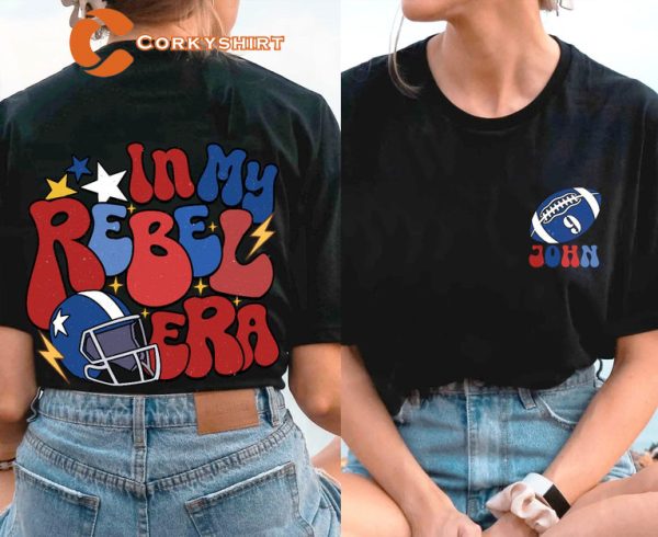 Football In My Rebel Era Miss Rebels T-Shirt