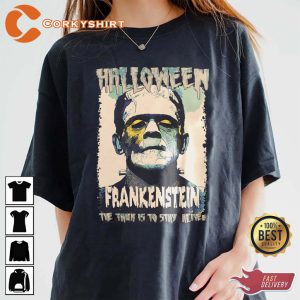 Frankenstein Just Trying To Keep It Together Stay Alive Halloween Horror Inspired T-Shirt