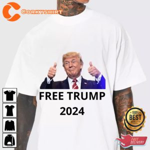 Free Trump 2024 Funny Parody T-Shirt