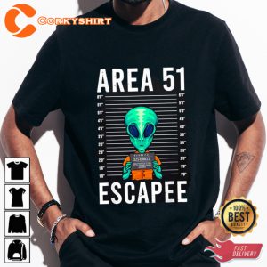 Funny Alien Lover Area 51 Escape Unisex T-shirt