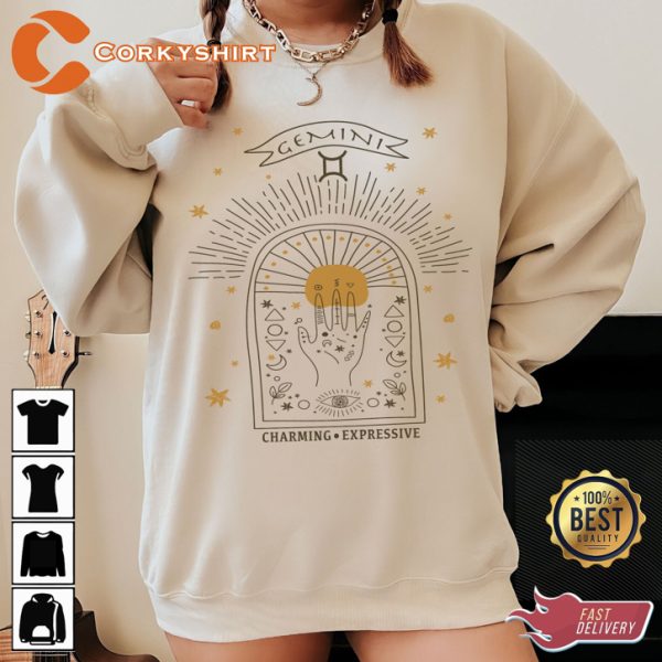 Gemini The Twin Zodiac Sign Astrology Sweatshirt