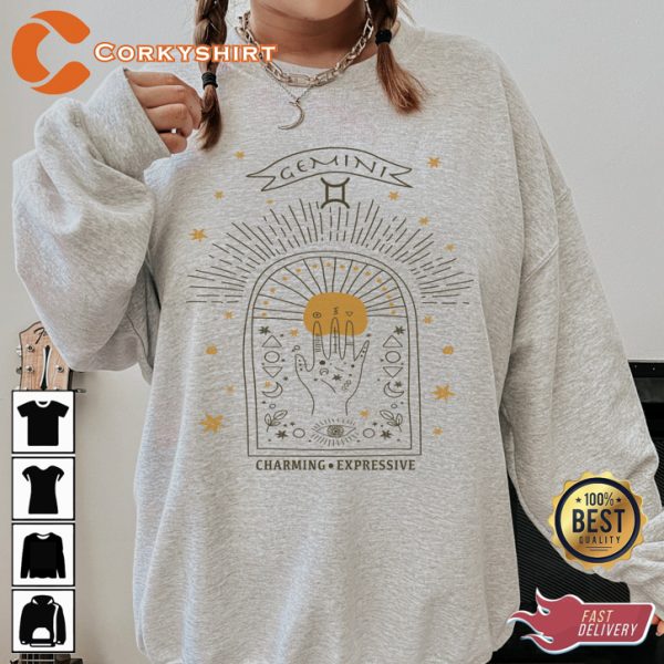 Gemini The Twin Zodiac Sign Astrology Sweatshirt