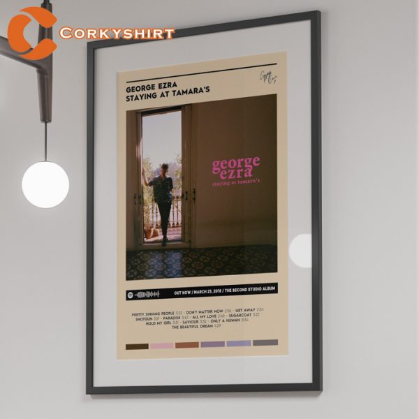 George Ezra Staying At Tamaras Album Wall Art Concert Poster