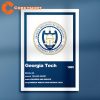 Georgia Tech University Wall Decor Gift Dorm Room Poster