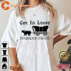 Get In Loser Were Going Die Of Dysentery Halloween Horror Inspired T-Shirt