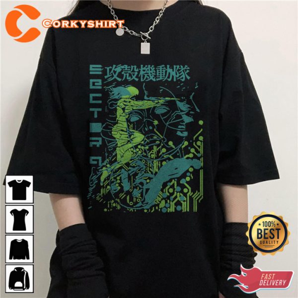 Ghost In The Shell Anime Cyberpunk 90s Vibes Unisex Sweatshirt