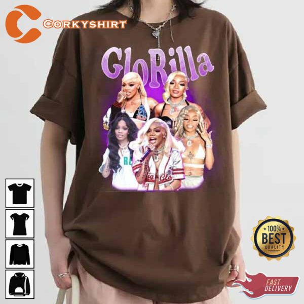 Glorilla Graphic Cool Gorilla Funny Gorilla Lovers Trendy Fanwear T-Shirt