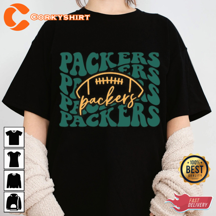 Green Bay Packers Feel the Power of Green and Gold Football Sportwear T-Shirt