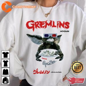 Gremlins Cinemas Popcorn Gremlins Mogwai Movie Sweathirt