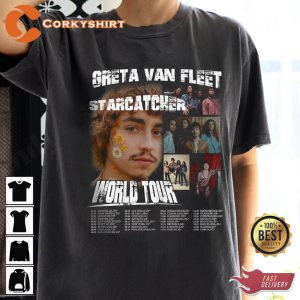 Greta Van Fleet Rock Black Smoke Rising T-Shirt
