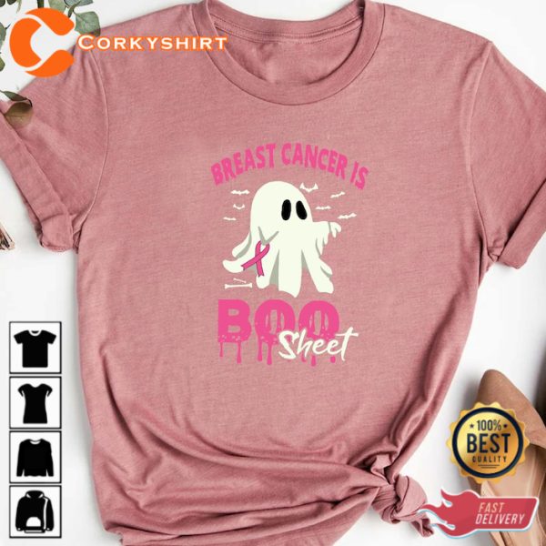 Halloween Breast Cancer Is Boo Sheet Shirt