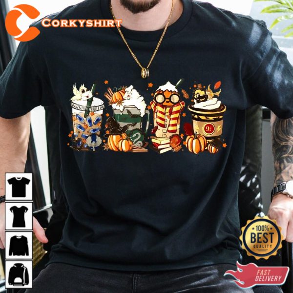 Halloween Horror Coffee Latte Halloween 2023 Celebrate Outfit T-Shirt