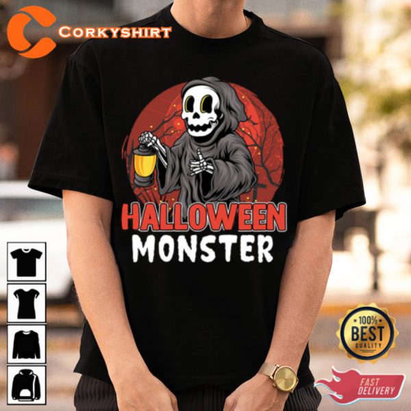Halloween Monster No You Hang Up Ghost 2023 Horror Costume T-Shirt