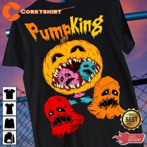 Halloween Pumpkin Pacman Pumpking Halloween 2023 Celebrate Outfit T-Shirt
