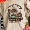 Heart Like A Truck Cowboy Sweater Country Music Tour T-shirt