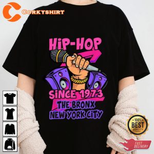 Hip Hop 50 Years Old Since 1973 Bronx Nyc Anniversary T-shirt