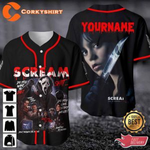 Horror Movie Scream Halloween Jersey Shirt