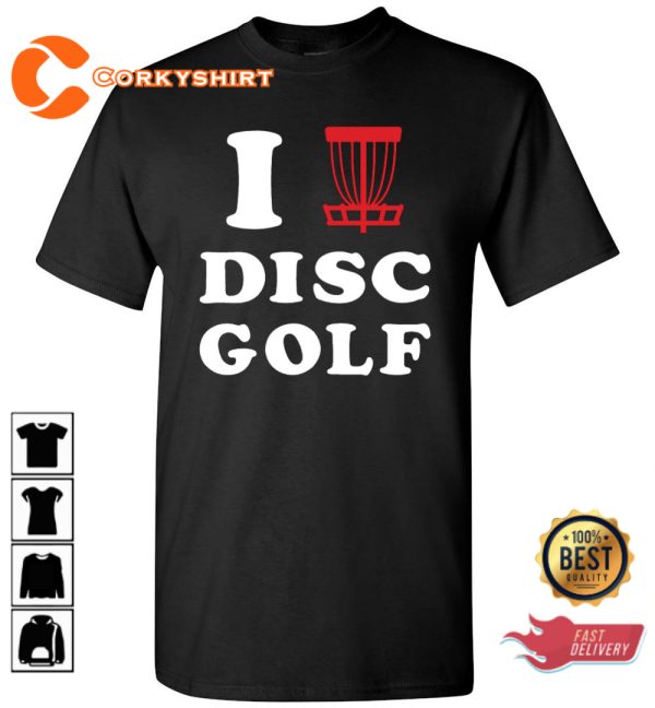 I Love Disc Golf Trendy Unisex T-Shirt
