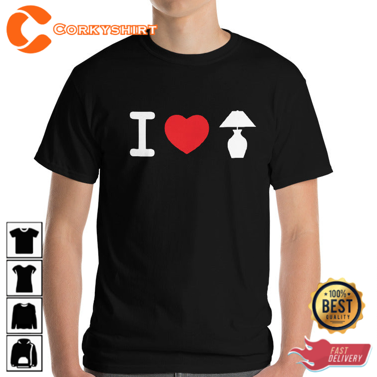 I Love Lamp Anchorman Trendy Unisex T-Shirt