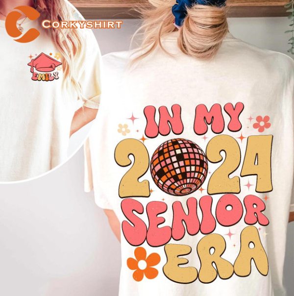 In My Era Groovy 2024 Senior Mom Hoodie