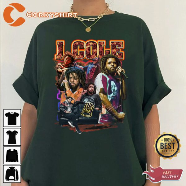 J Cole Roc Nation Rapper Love Yourz Melodies Vintage T-shirt