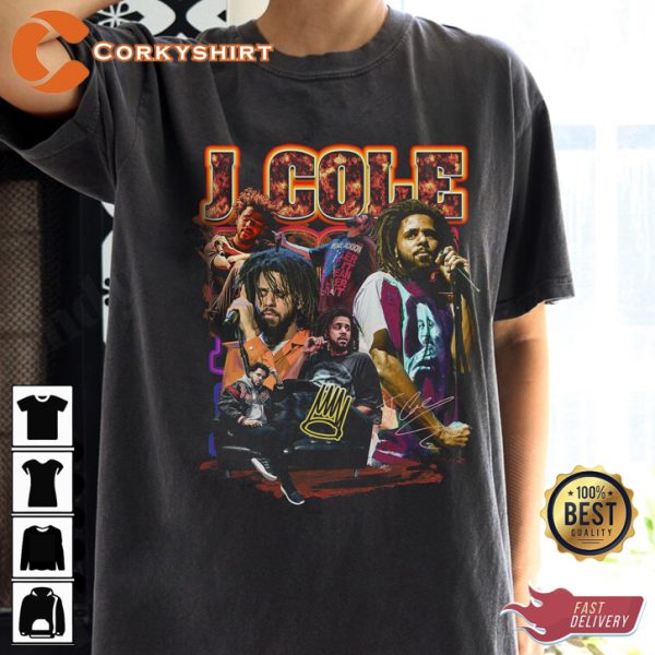 J Cole Roc Nation Rapper Love Yourz Melodies Vintage T-shirt