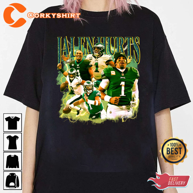 Jalen Hurts Hurdler Philadelphia Eagles Football Sportwear T-Shirt