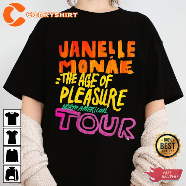 Janelle Monae The Age of Pleasure Tour 2023 T-shirt