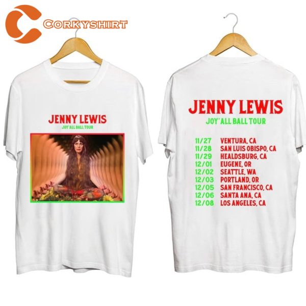 Jenny Lewis Tour 2023 Joyall Ball Concert T-shirt