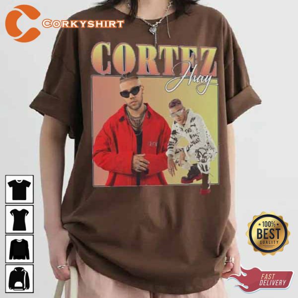 Jhay Cortez Vintage 90s Style Concert Merch 2023 Tour T-Shirt