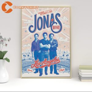 Jonas Brothers September Los Angeles Ca Dodger 5 Albums 1 Night Poster
